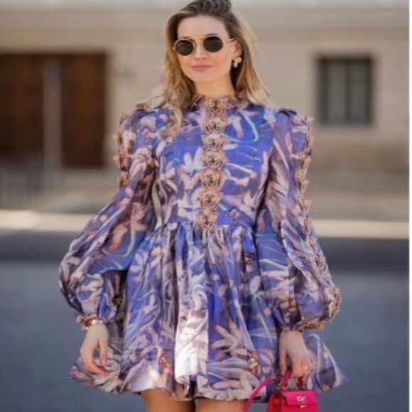 ZIMMERMANN Botanica Butterfly Mini Dress, Label Size 0, NWT - Picture 7 of 7